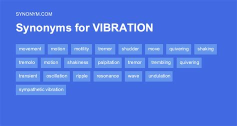 All Free. . Vibrate synonym